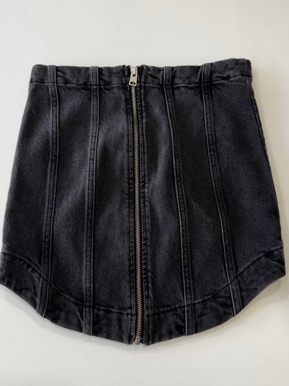 All Saints Denim Mini Skirt Set - Charcoal - Size 4 - Picture 7 of 10